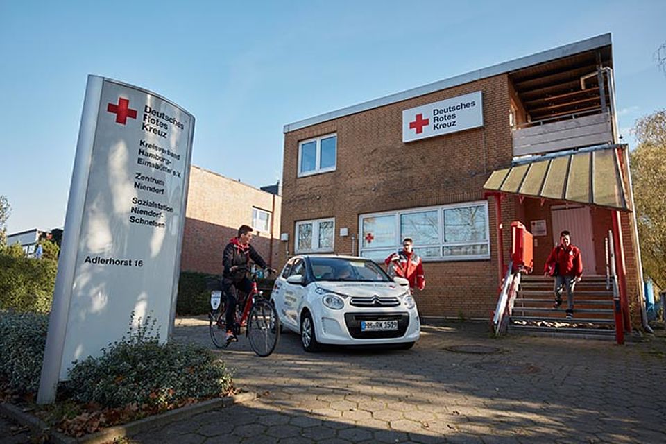 DRK Sozialstation Niendorf-Schnelsen Außenansicht der DRK Sozialstation Niendorf-Schnelsen