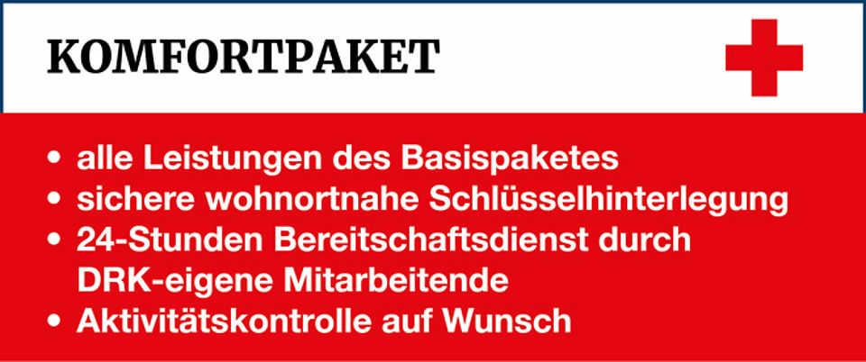 Hausnotruf Komfortpaket Leistungen Komfortpaket